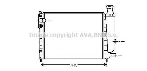 AVA QUALITY COOLING CN2049 Радіатор, охолодження двигуна