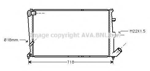 AVA QUALITY COOLING CN2076 Радіатор, охолодження двигуна