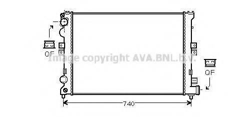 AVA QUALITY COOLING CN2078 Радіатор, охолодження двигуна