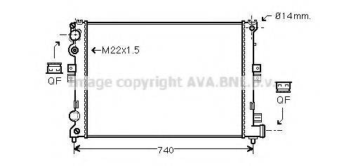 AVA QUALITY COOLING CN2079 Радіатор, охолодження двигуна