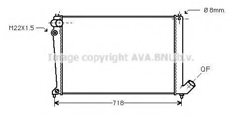 AVA QUALITY COOLING CN2106 Радіатор, охолодження двигуна