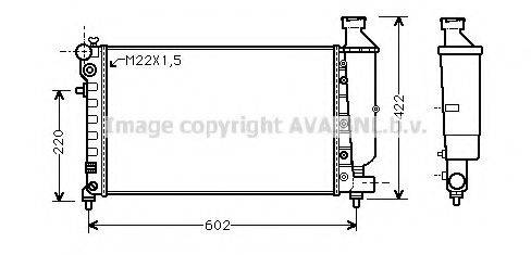 AVA QUALITY COOLING CN2116 Радіатор, охолодження двигуна