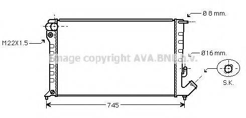 AVA QUALITY COOLING CN2153 Радіатор, охолодження двигуна