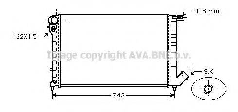 AVA QUALITY COOLING CN2159 Радіатор, охолодження двигуна