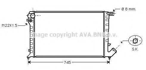 AVA QUALITY COOLING CN2193 Радіатор, охолодження двигуна