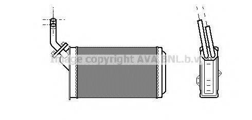 AVA QUALITY COOLING CN6056 Теплообмінник, опалення салону