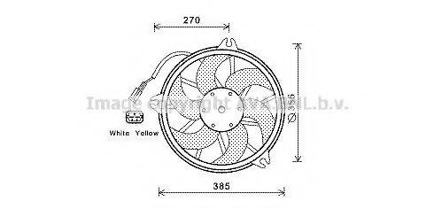 AVA QUALITY COOLING CN7536 Вентилятор, охолодження двигуна