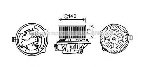 AVA QUALITY COOLING CN8288 Електродвигун, вентиляція салону