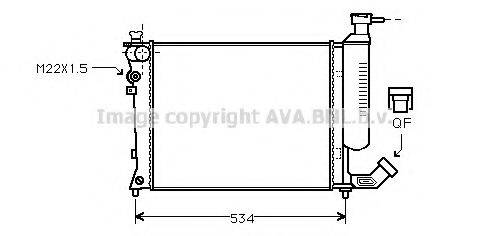 AVA QUALITY COOLING CNA2059 Радіатор, охолодження двигуна