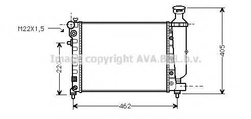 AVA QUALITY COOLING CNA2115 Радіатор, охолодження двигуна