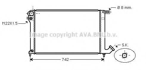 AVA QUALITY COOLING CNA2137 Радіатор, охолодження двигуна