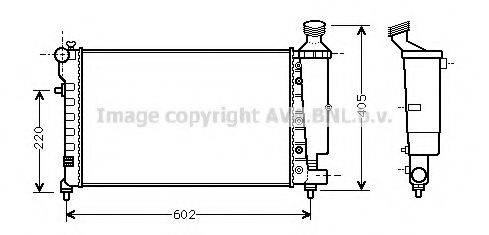 AVA QUALITY COOLING CNA2196 Радіатор, охолодження двигуна