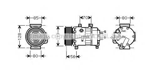 AVA QUALITY COOLING CNK250 Компресор, кондиціонер