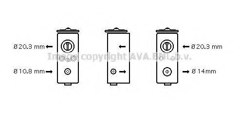 AVA QUALITY COOLING CR1082 Розширювальний клапан, кондиціонер