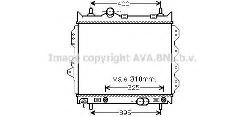 AVA QUALITY COOLING CR2119 Радіатор, охолодження двигуна