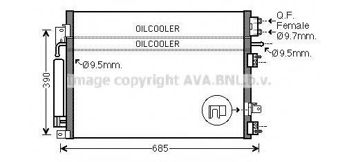 AVA QUALITY COOLING CR5123D Конденсатор, кондиціонер