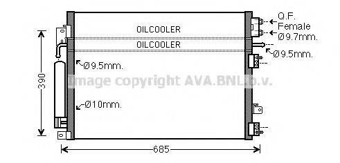 AVA QUALITY COOLING CR5127D Конденсатор, кондиціонер