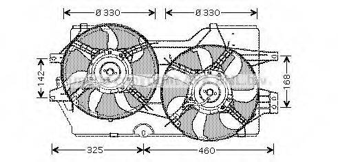 AVA QUALITY COOLING CR7502 Вентилятор, охолодження двигуна