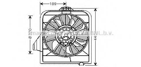 AVA QUALITY COOLING CR7504 Вентилятор, охолодження двигуна