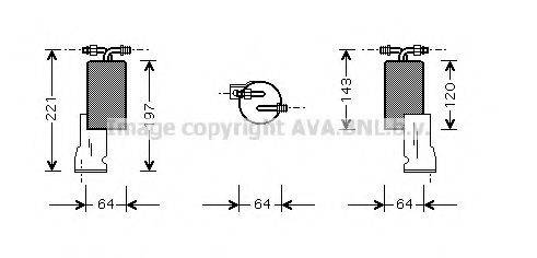 AVA QUALITY COOLING CRD066 Осушувач, кондиціонер