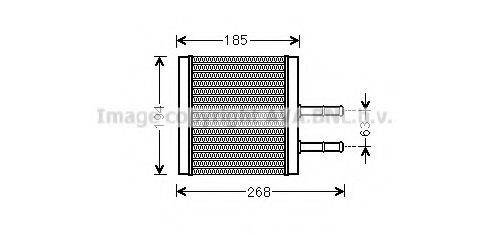 AVA QUALITY COOLING CTA6042 Теплообмінник, опалення салону