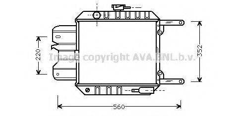 AVA QUALITY COOLING DN2012 Радіатор, охолодження двигуна