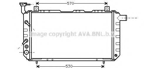 AVA QUALITY COOLING DN2023 Радіатор, охолодження двигуна