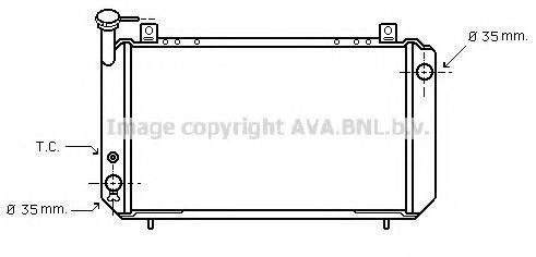 AVA QUALITY COOLING DN2054 Радіатор, охолодження двигуна