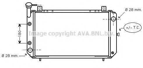 AVA QUALITY COOLING DN2085 Радіатор, охолодження двигуна