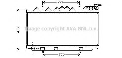 AVA QUALITY COOLING DN2094 Радіатор, охолодження двигуна