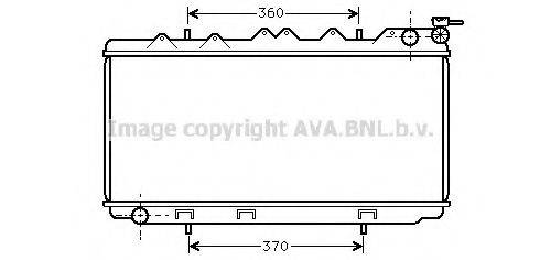 AVA QUALITY COOLING DN2114 Радіатор, охолодження двигуна