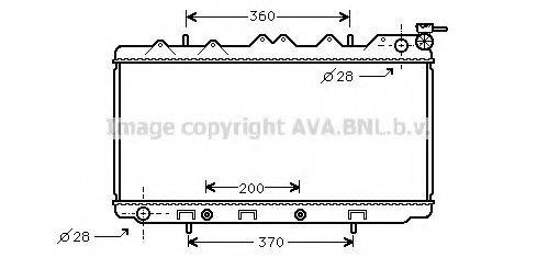 AVA QUALITY COOLING DN2117 Радіатор, охолодження двигуна