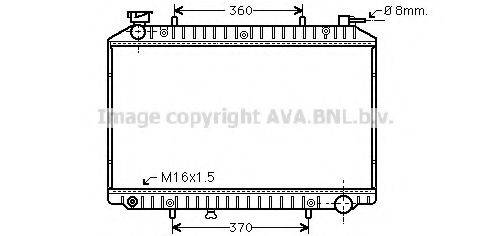 AVA QUALITY COOLING DN2173 Радіатор, охолодження двигуна