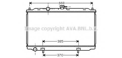 AVA QUALITY COOLING DN2215 Радіатор, охолодження двигуна