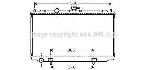 AVA QUALITY COOLING DN2224 Радіатор, охолодження двигуна