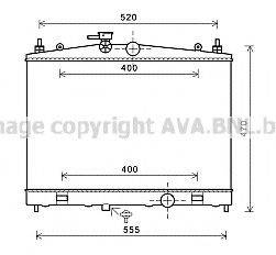 AVA QUALITY COOLING DN2338 Радіатор, охолодження двигуна