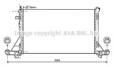 AVA QUALITY COOLING DN2381 Радіатор, охолодження двигуна