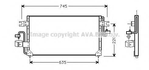 AVA QUALITY COOLING DN5163 Конденсатор, кондиціонер