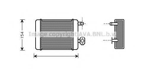 AVA QUALITY COOLING DN6071 Теплообмінник, опалення салону