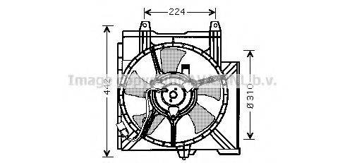 AVA QUALITY COOLING DN7508 Вентилятор, охолодження двигуна