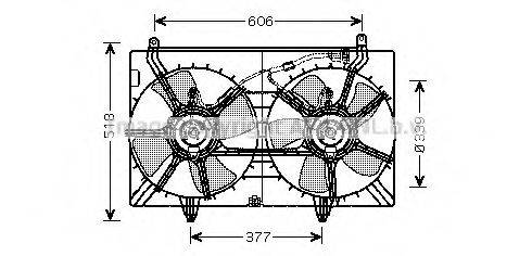 AVA QUALITY COOLING DN7529 Вентилятор, охолодження двигуна