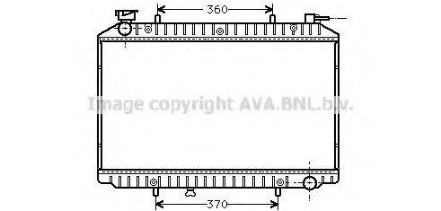 AVA QUALITY COOLING DNA2155 Радіатор, охолодження двигуна