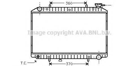 AVA QUALITY COOLING DNA2171 Радіатор, охолодження двигуна