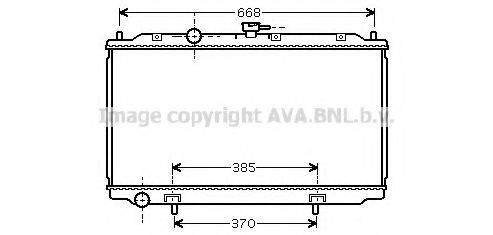 AVA QUALITY COOLING DNA2215 Радіатор, охолодження двигуна