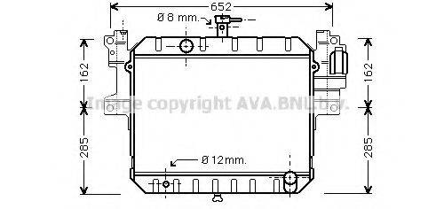 AVA QUALITY COOLING DU2040 Радіатор, охолодження двигуна