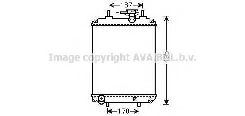 AVA QUALITY COOLING DU2066 Радіатор, охолодження двигуна