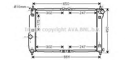 AVA QUALITY COOLING DW2067 Радіатор, охолодження двигуна