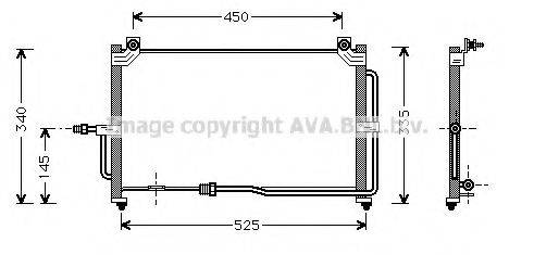 AVA QUALITY COOLING DW5028 Конденсатор, кондиціонер