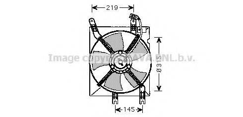 AVA QUALITY COOLING DW7508 Вентилятор, охолодження двигуна