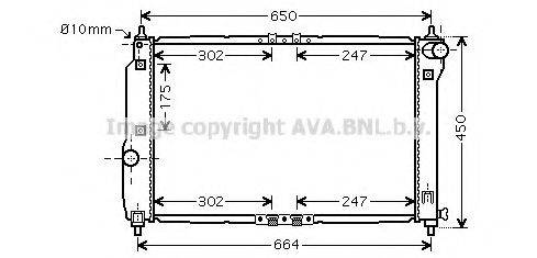 AVA QUALITY COOLING DWA2067 Радіатор, охолодження двигуна